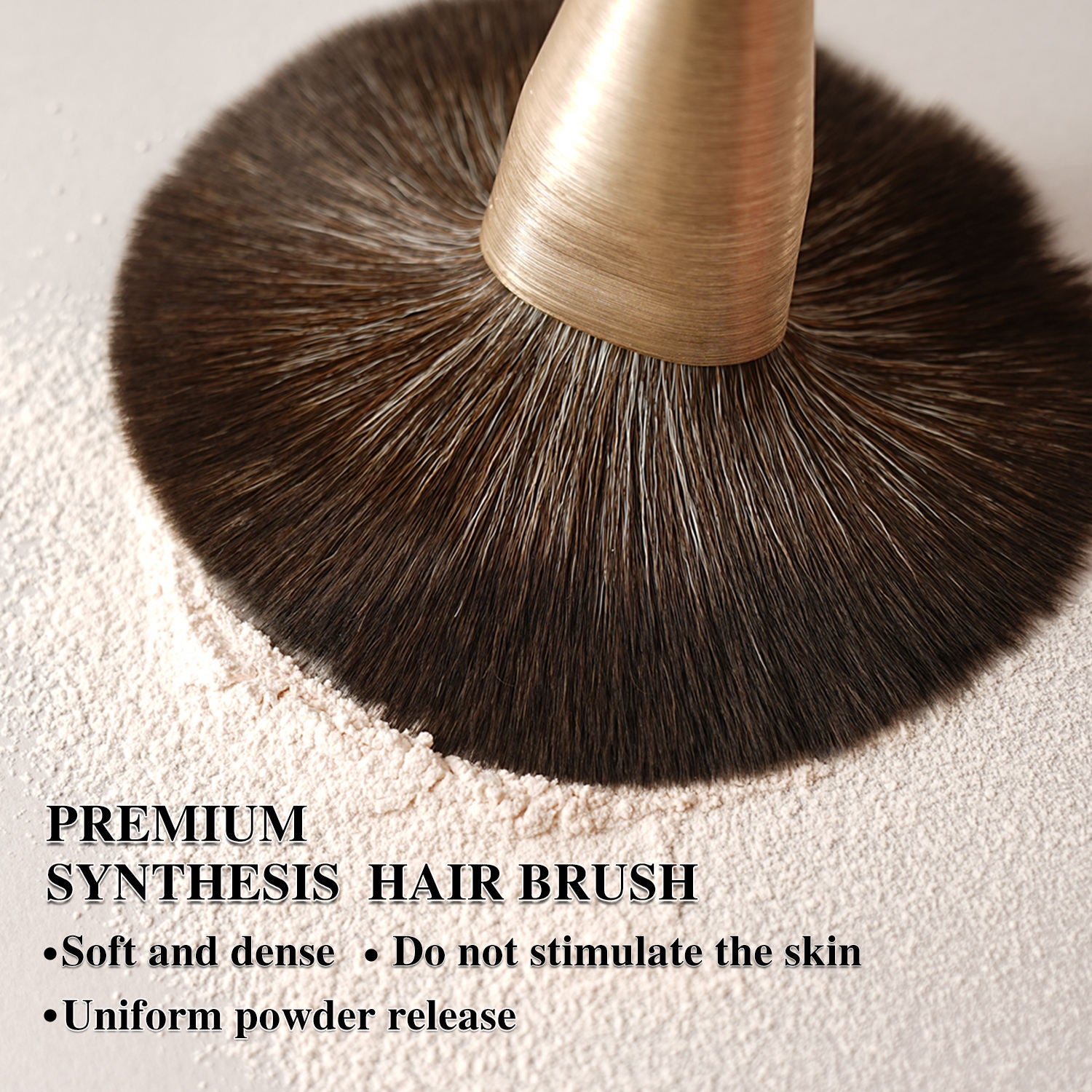 Set de 10 brochas de maquillaje de lujo Baili,