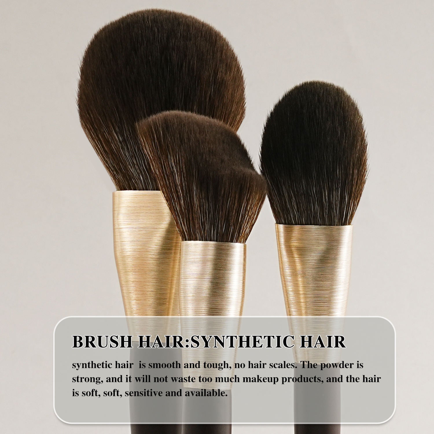 Set de 10 brochas de maquillaje de lujo Baili,