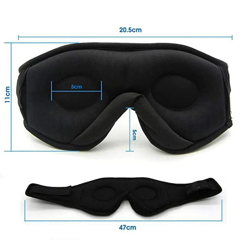 Auriculares para dormir Antifaz para dormir con forma de copa contorneada 3D
