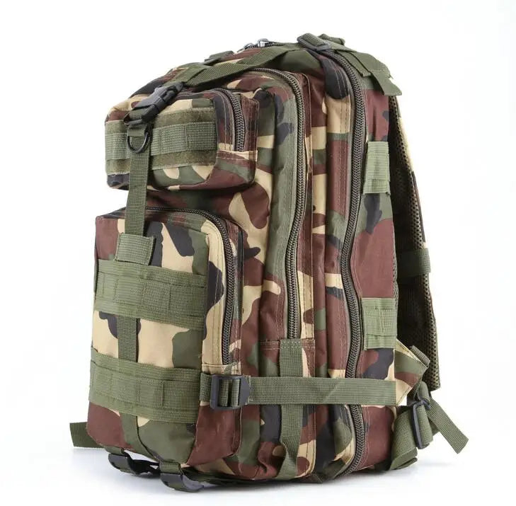 Mochila táctica 3P de 20-25 litros, nailon 1000D, para actividades al aire libre, senderismo, camping, viajes, pesca, caza, con sistema Molle. Mochilas deportivas.