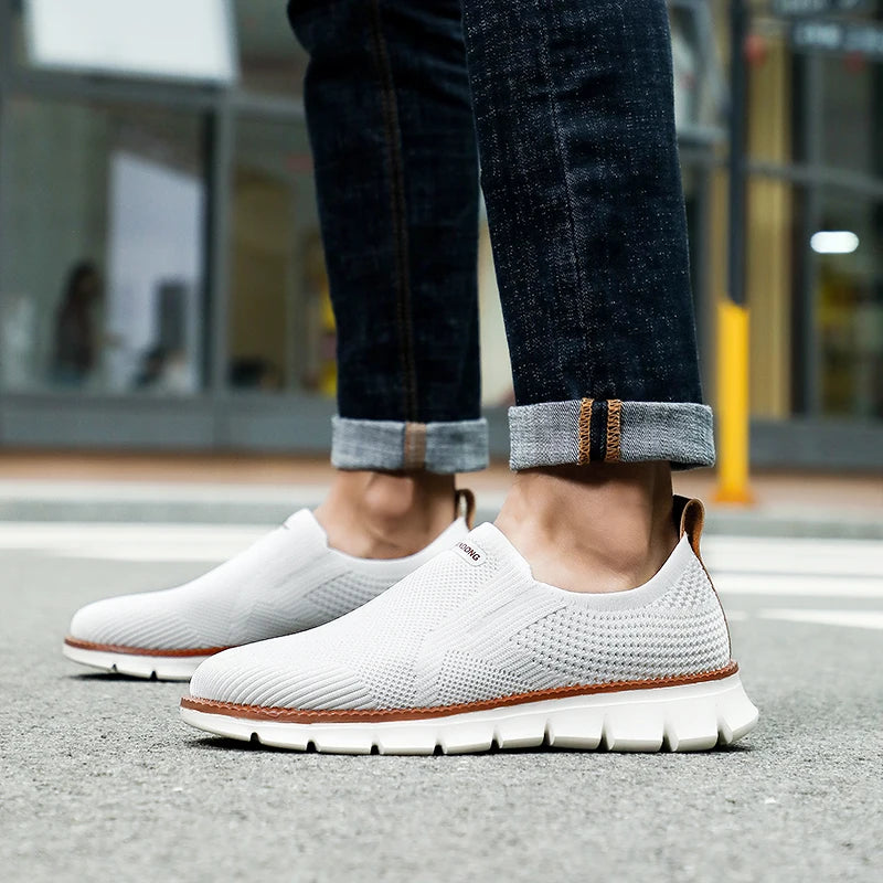 Zapatillas deportivas para hombre, mocasines ligeros de verano, transpirables, de malla, para hombre, calzado casual.