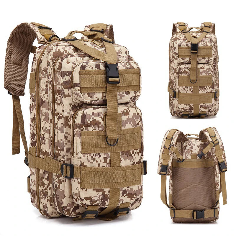 Mochila táctica 3P de 20-25 litros, nailon 1000D, para actividades al aire libre, senderismo, camping, viajes, pesca, caza, con sistema Molle. Mochilas deportivas.