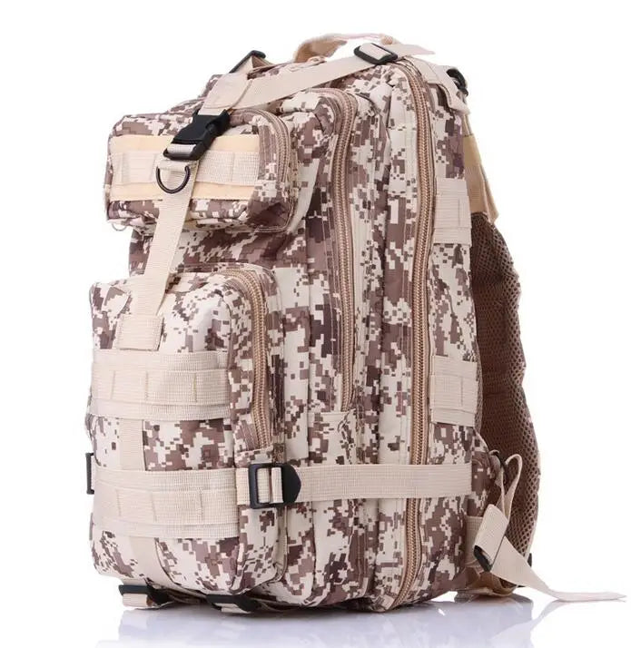 Mochila táctica 3P de 20-25 litros, nailon 1000D, para actividades al aire libre, senderismo, camping, viajes, pesca, caza, con sistema Molle. Mochilas deportivas.