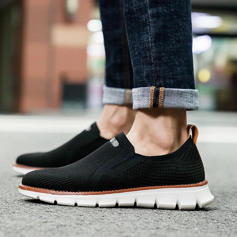 Zapatillas deportivas para hombre, mocasines ligeros de verano, transpirables, de malla, para hombre, calzado casual.