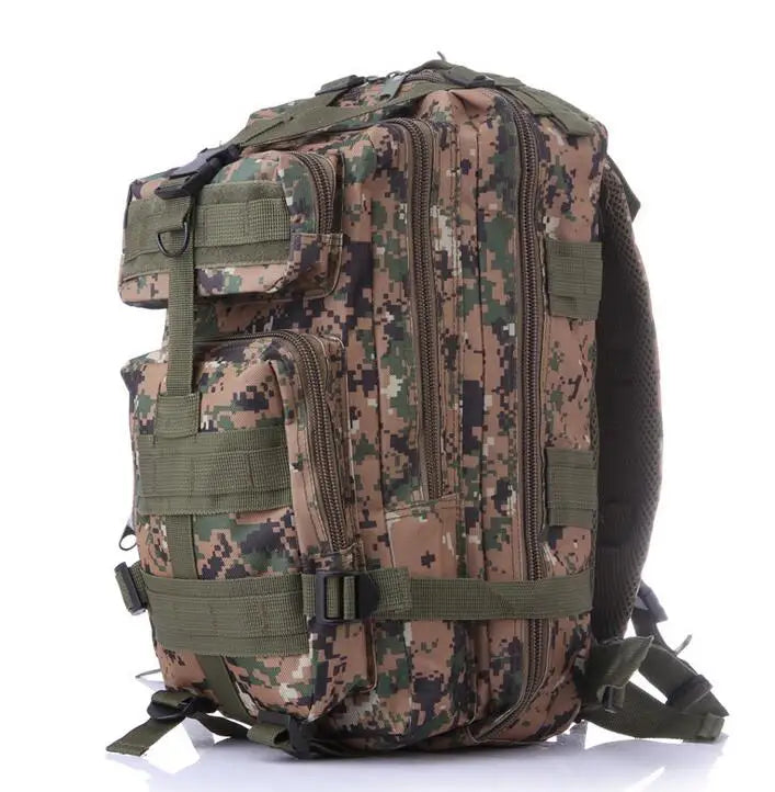 Mochila táctica 3P de 20-25 litros, nailon 1000D, para actividades al aire libre, senderismo, camping, viajes, pesca, caza, con sistema Molle. Mochilas deportivas.