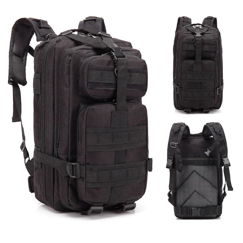 Mochila táctica 3P de 20-25 litros, nailon 1000D, para actividades al aire libre, senderismo, camping, viajes, pesca, caza, con sistema Molle. Mochilas deportivas.