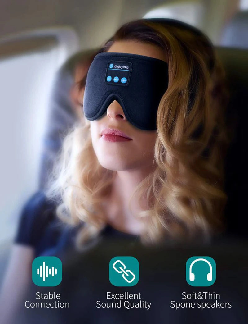 Auriculares para dormir Antifaz para dormir con forma de copa contorneada 3D