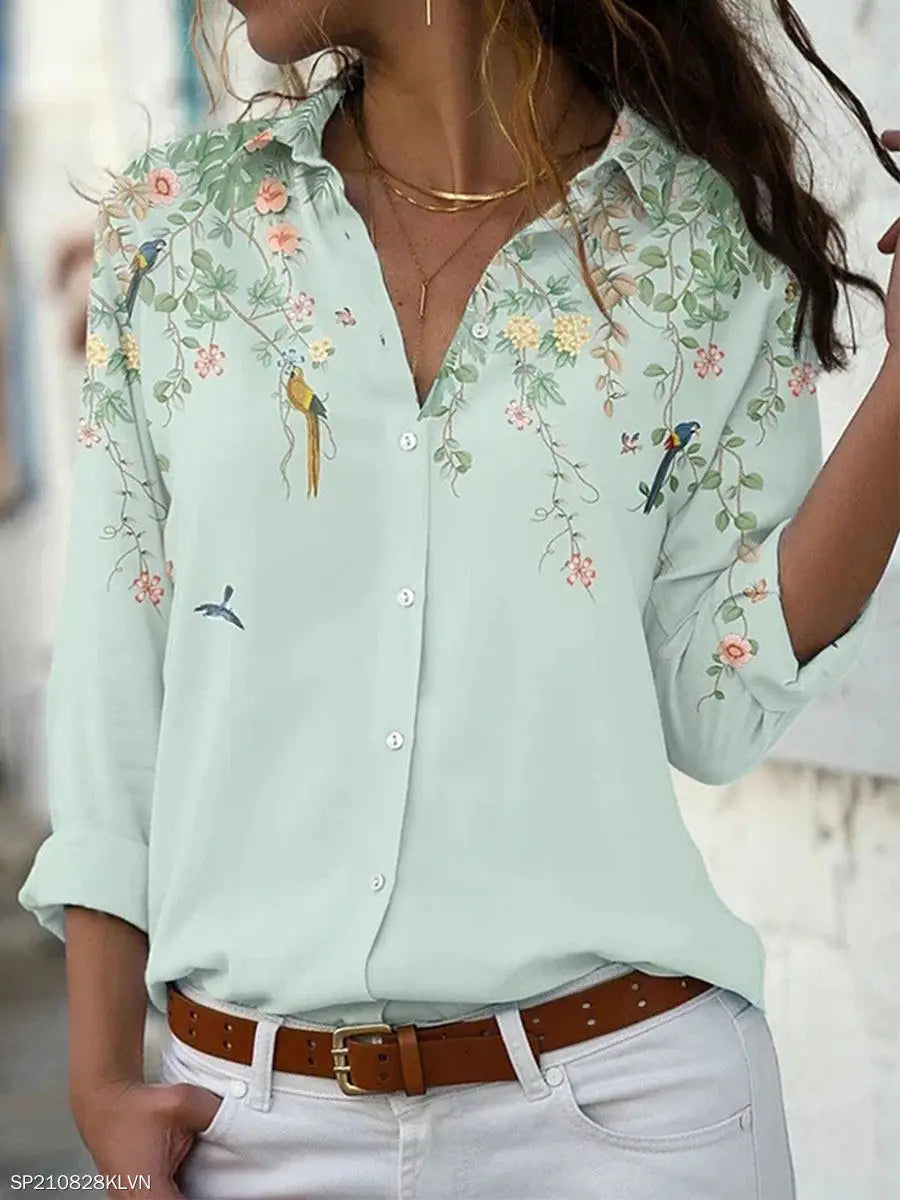 Camisa de mujer de moda, camisa casual de manga larga para mujer, blusas nuevas para mujer de primavera y otoño
