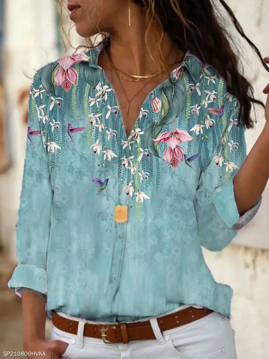 Camisa de mujer de moda, camisa casual de manga larga para mujer, blusas nuevas para mujer de primavera y otoño
