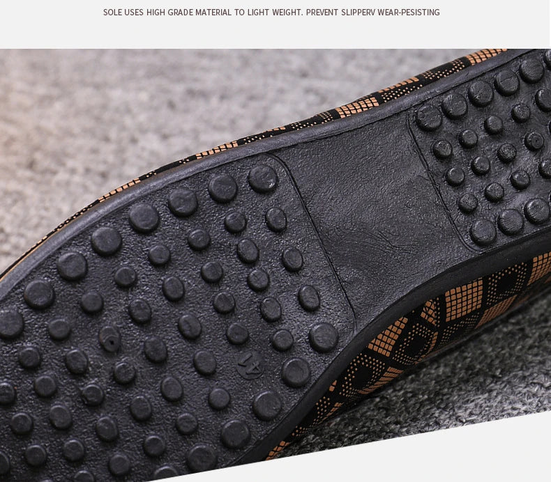 Mocasines nuevos para hombre, zapatos casuales transpirables, cómodos, de cuero a cuadros, zapatos casuales para hombre, sin cordones, concisos, de calidad, zapatillas deportivas para hombre.