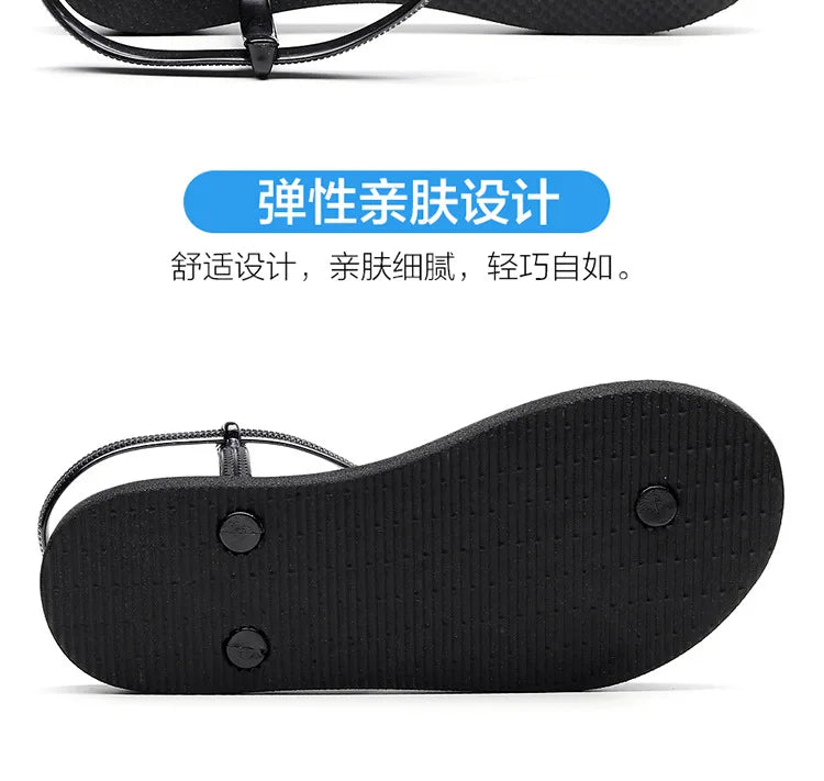 Chanclas Zapatos para mujer Sandalias Verano 2024 Pantuflas Sandalias planas Sandalias planas de lujo para mujer Chanclas romanas Sandalias Sandalias deslizantes