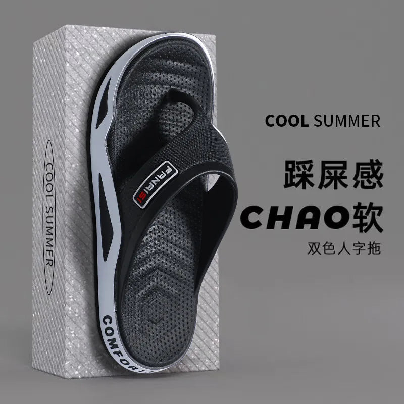 Chanclas de verano para hombre, sandalias deportivas de playa, calzado informal para hombre, estilo casual, moderno y cómodo para estar en casa.