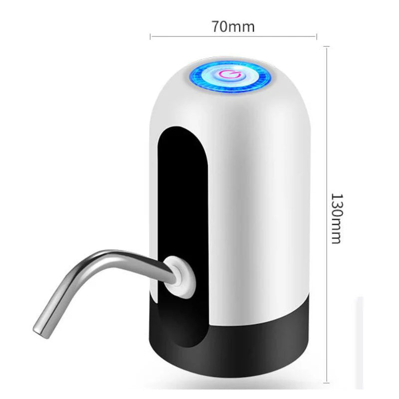 Dispensador automático de agua embotellada inalámbrico eléctrico ATWFS, recargable por USB.