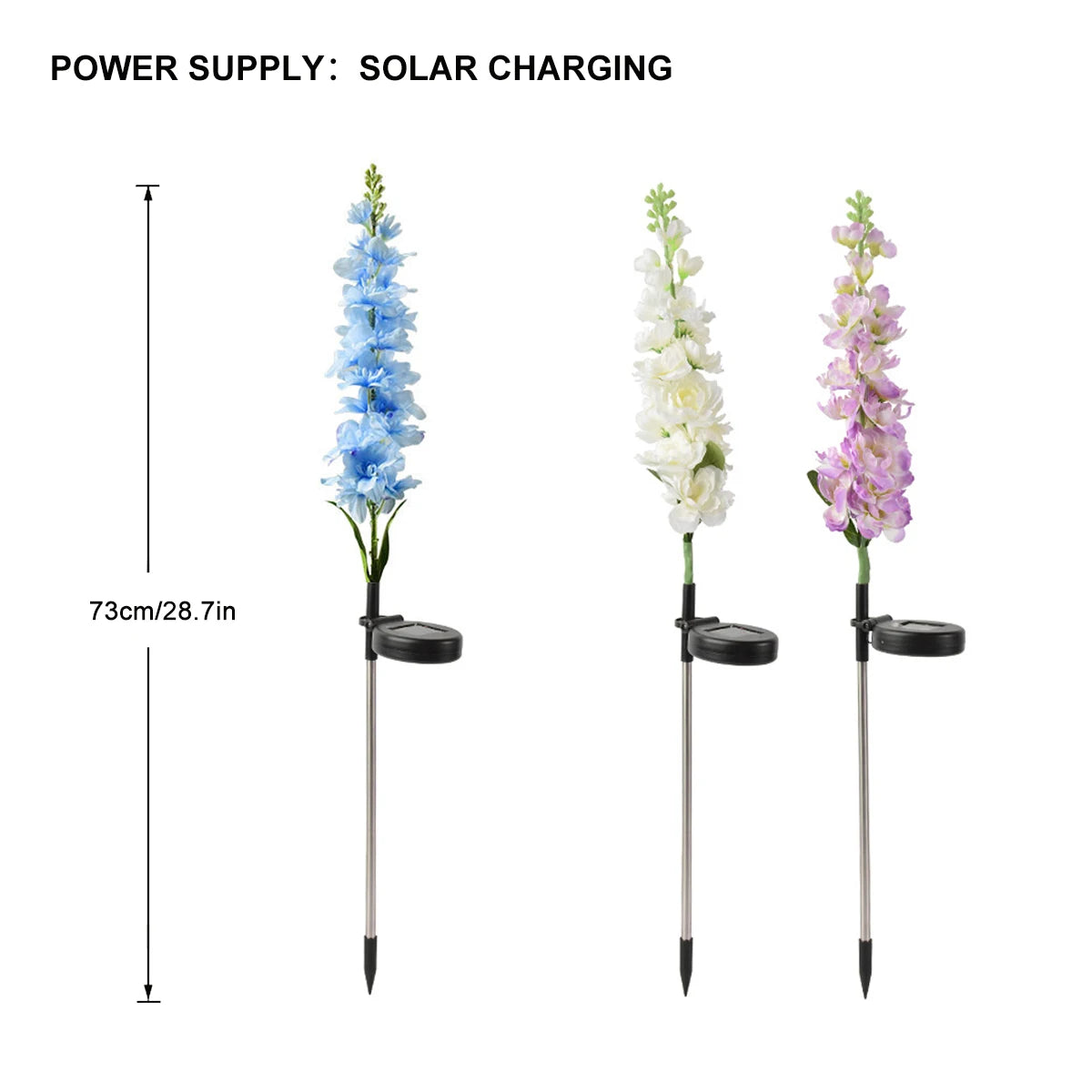 Luces solares para jardín, luces solares con forma de flor, impermeables y mejoradas, ideales para la decoración de jardines, patios y céspedes.