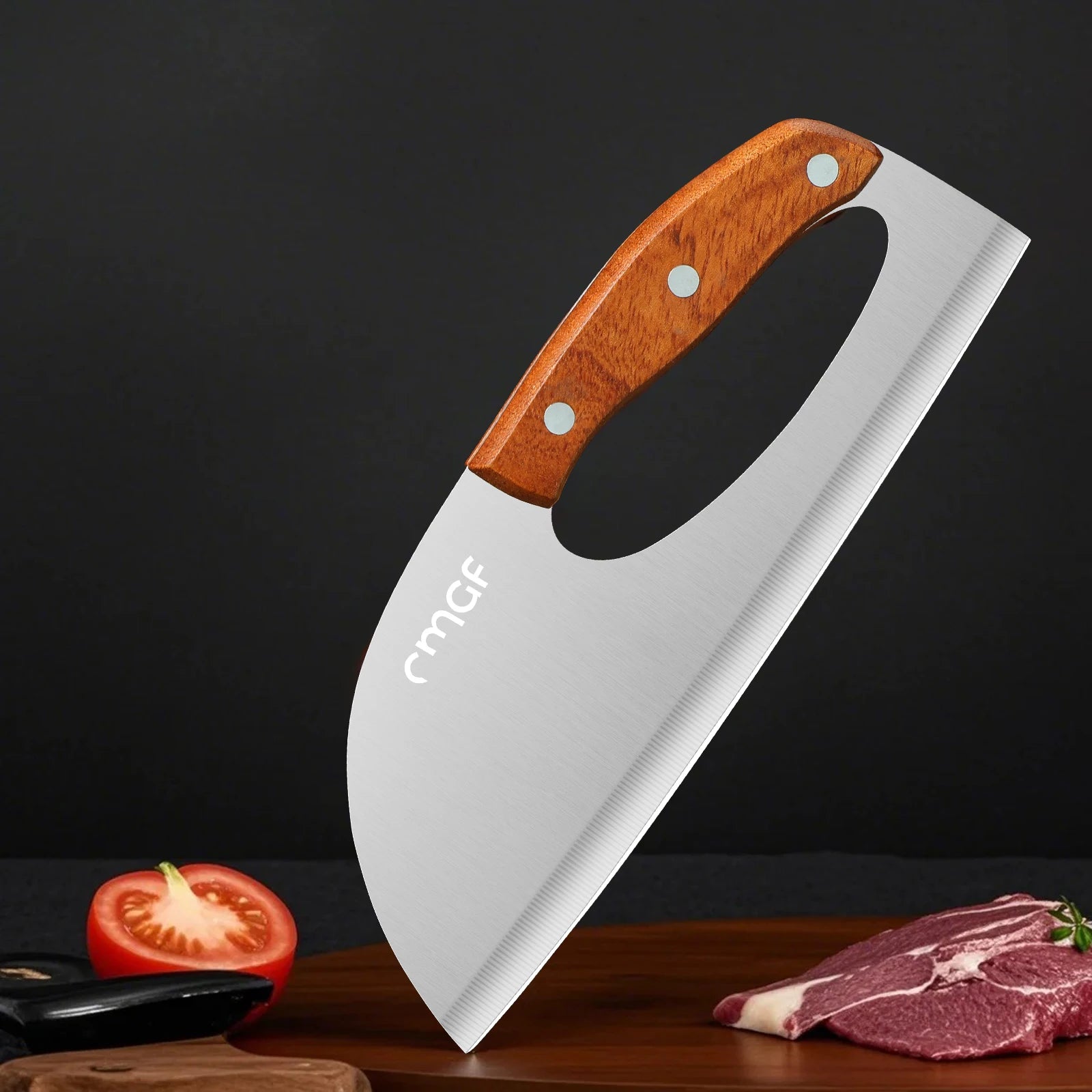 Cuchillo de cocina multifuncional que ahorra esfuerzo, afilado para cortar verduras y carne, ideal para matar pescado y como cuchillo de chef profesional.