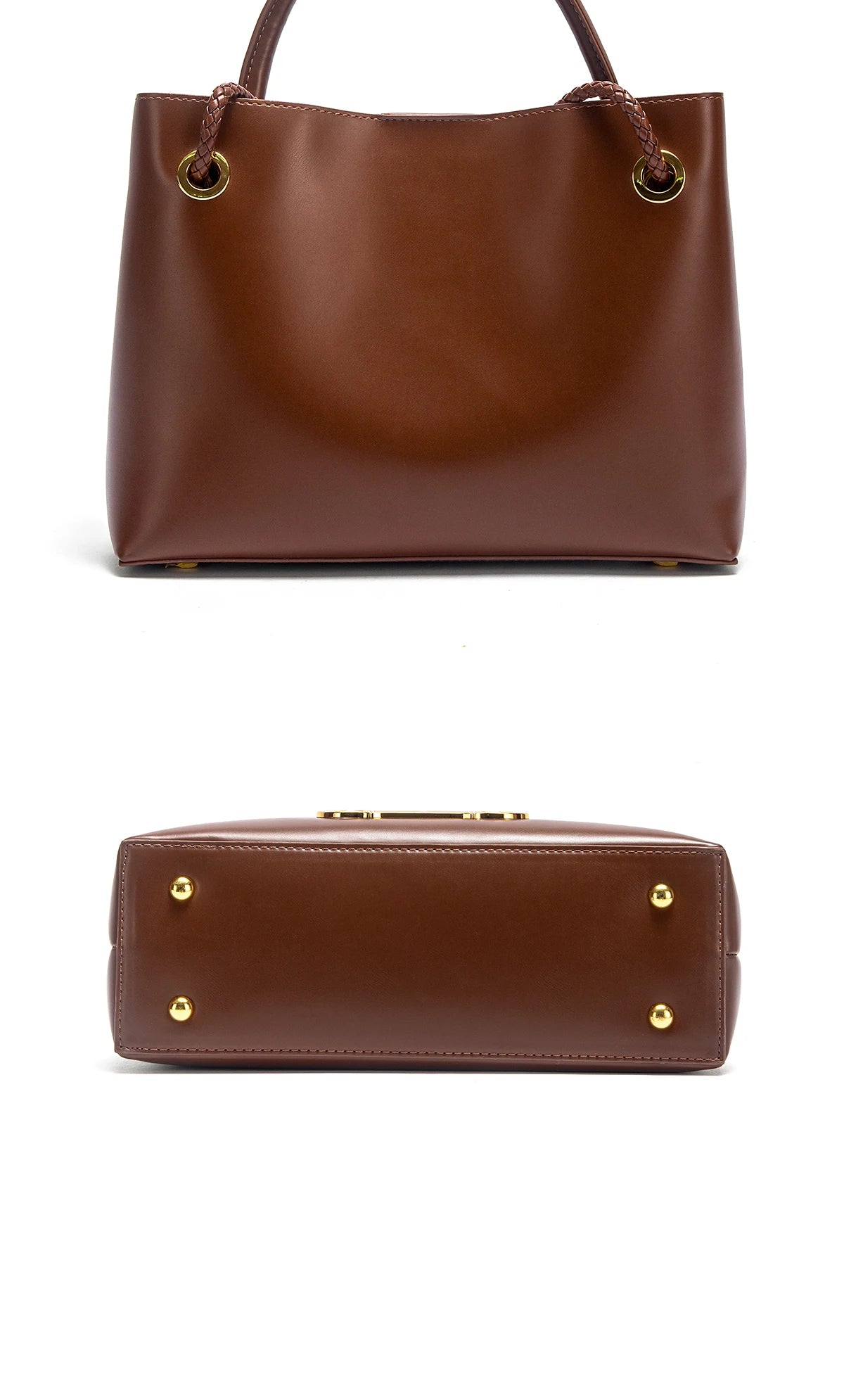Bolso de mano para mujer, nuevo modelo otoño 2025, bolso tote minimalista negro, bolso de doble uso para ir al trabajo.