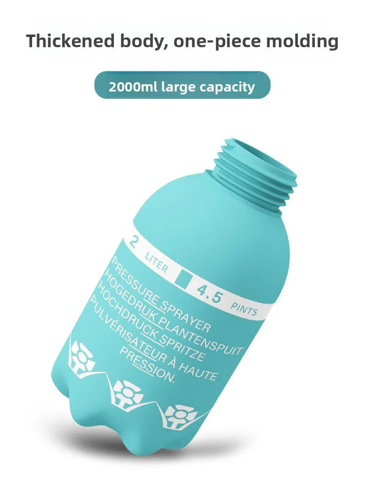 Regadera con mango extendido, pulverizador manual de presión de aire, regadera para plantas, maceta con pulverizador reforzado de presión de aire.