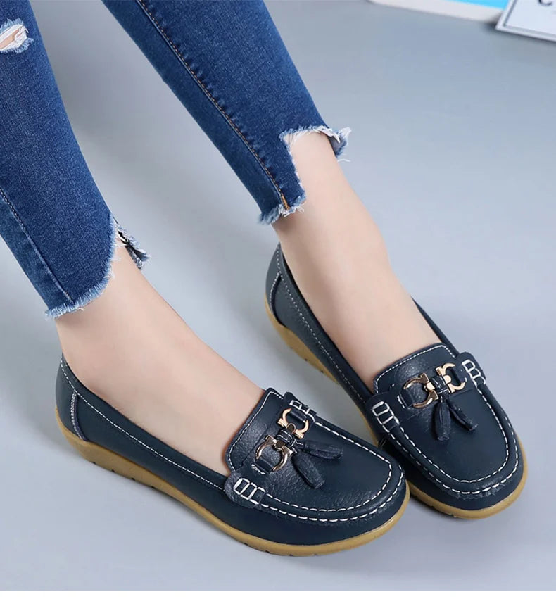 Zapatos de mujer sin cordones, mocasines para bailarinas, zapatillas casuales para mujer, zapatos planos para mujer, zapatos casuale