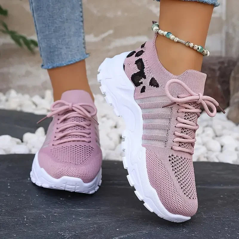 Zapatillas casuales para mujer 2025 Ligeras y transpirables Zapatillas casuales para mujer Zapatillas gruesas para mujer Tenis Feminino Basket Femme