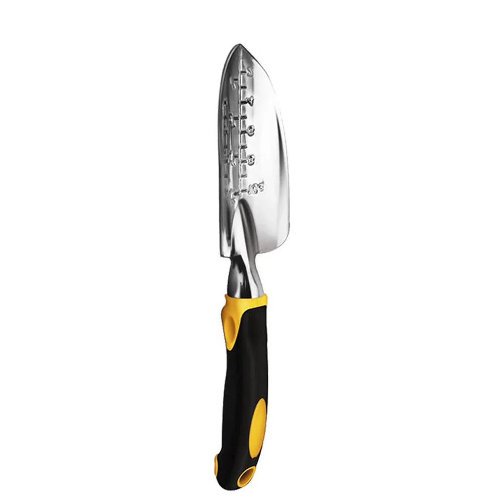 Paleta de mano, rastrillo, cultivador, herramientas para desherbar con mango ergonómico, herramienta para jardinería, césped, terrenos agrícolas, trasplantes y bonsáis.