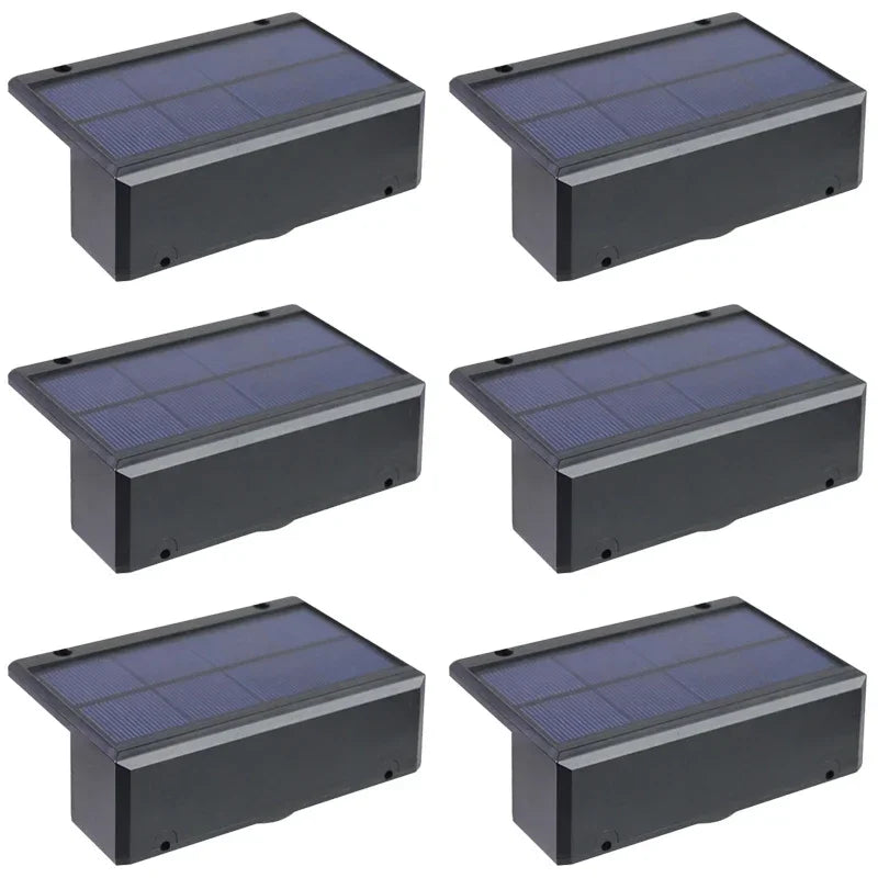 Luces solares LED para jardín, potentes y brillantes, para exteriores, con luz solar directa, IP65, lámpara de pared impermeable para patio, jardín, balcón y valla.