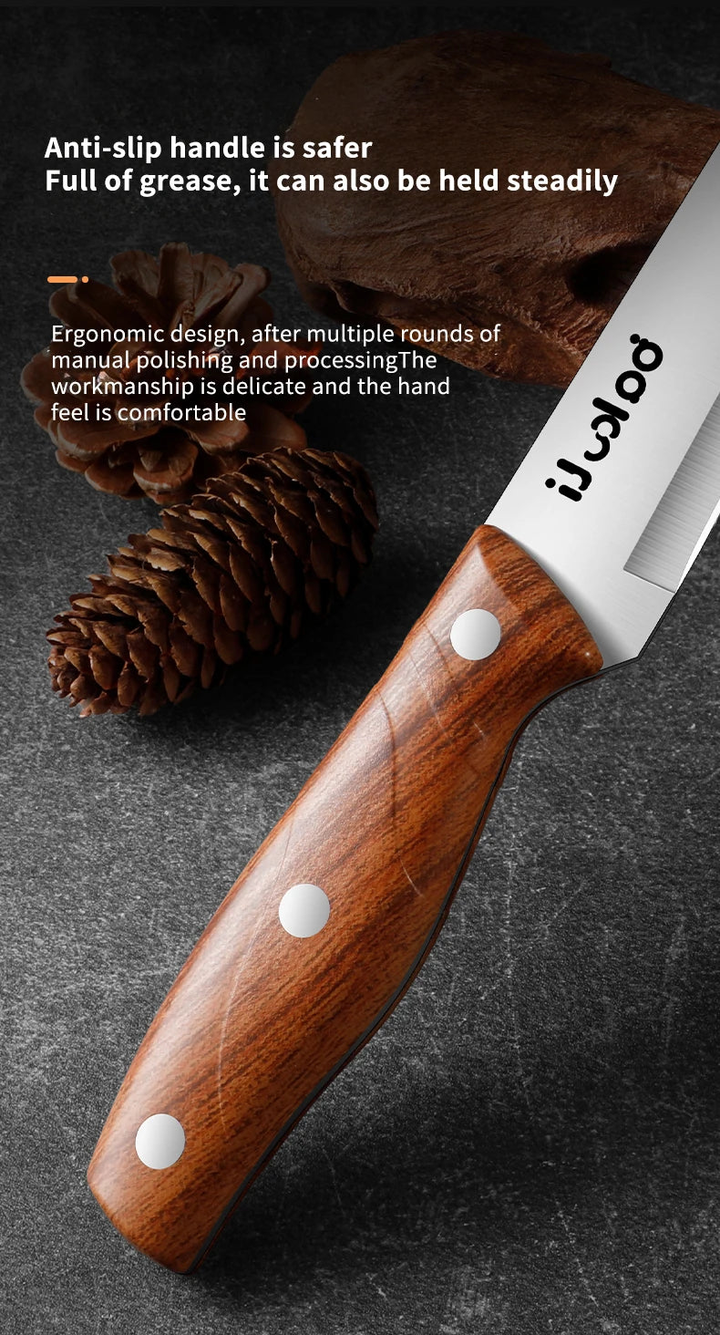 Nuevo cuchillo deshuesador profesional, cuchillo de chef con hoja ultra afilada de acero inoxidable de alto contenido de carbono para herramientas especiales de cocina de carnicero.