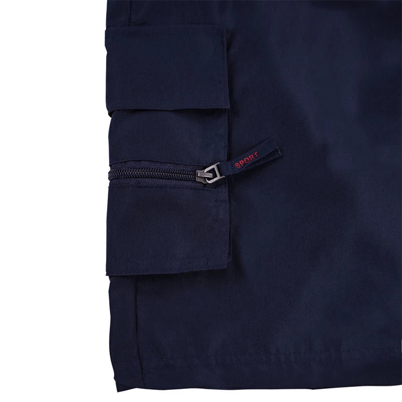 Pantalones cortos tácticos de camuflaje para hombre, de verano, con bolsillos cargo, estilo militar, informales, para senderismo, pesca y viajes.