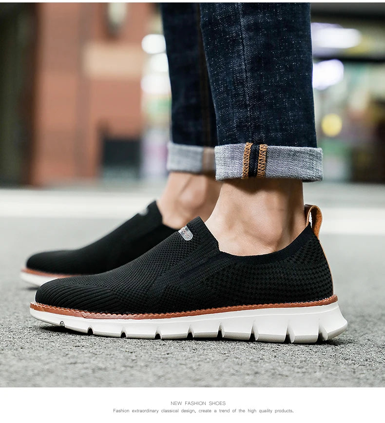 Zapatillas deportivas para hombre, mocasines ligeros de verano, transpirables, de malla, para hombre, calzado casual.