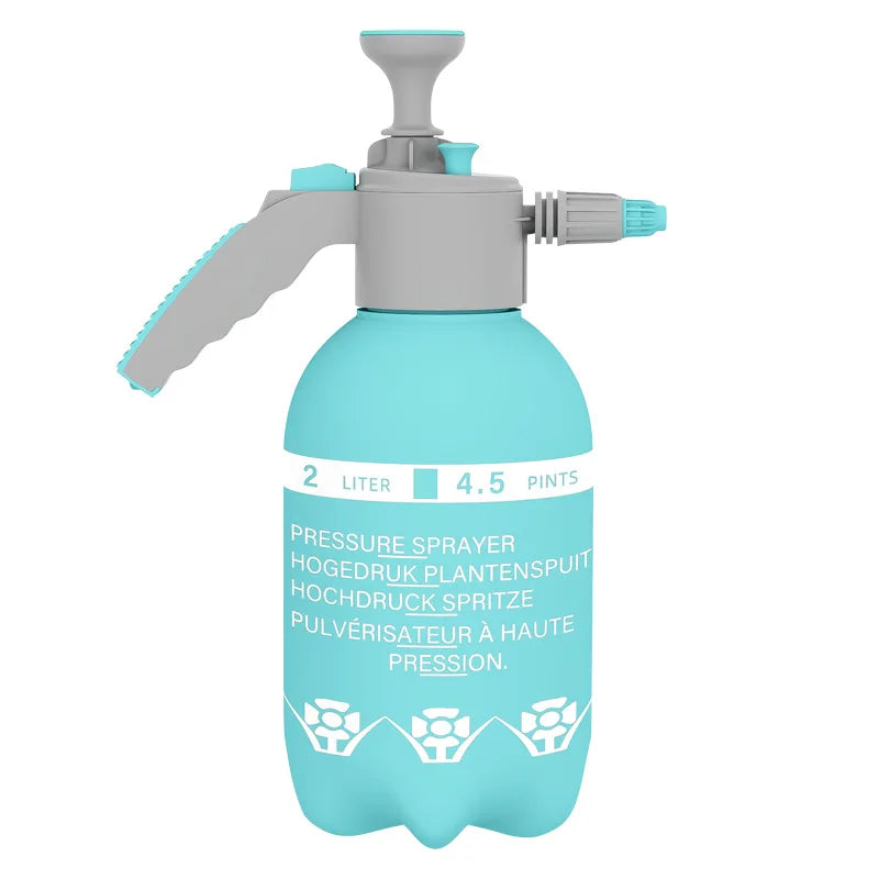 Regadera con mango extendido, pulverizador manual de presión de aire, regadera para plantas, maceta con pulverizador reforzado de presión de aire.