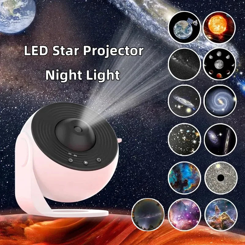 Nuevo proyector de estrellas Galaxy Light 13 en 1 Planetario con rotación de 360°