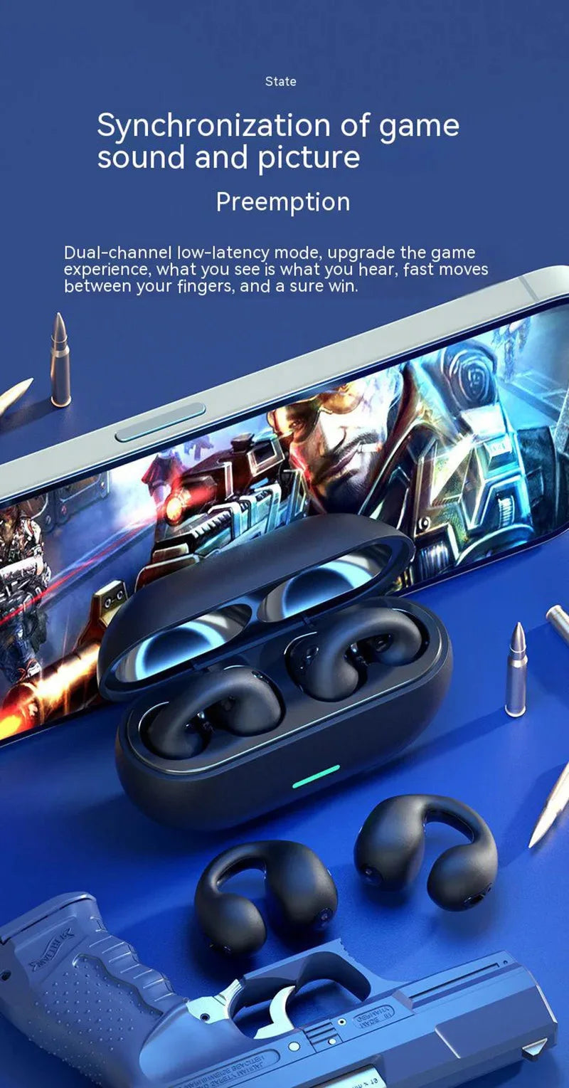 Auriculares de Conducción Ósea con Clip