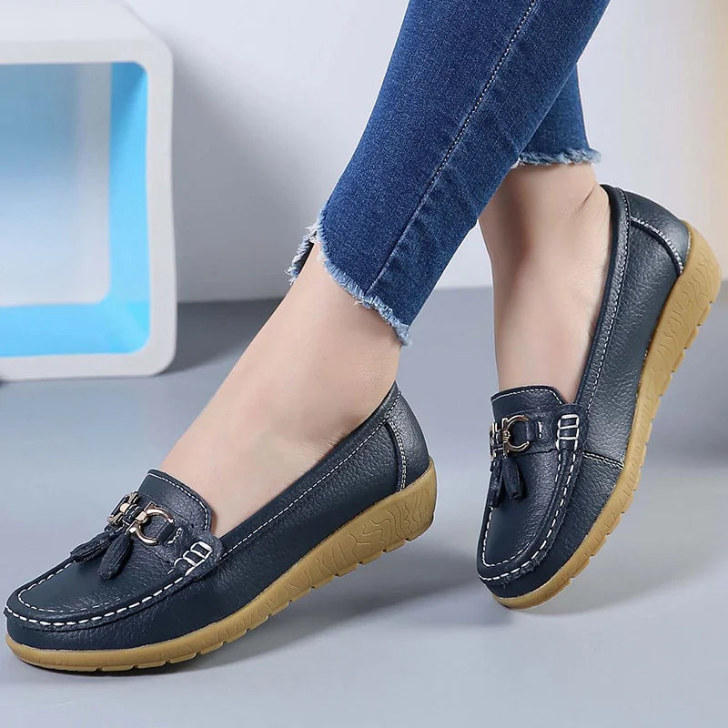 Zapatos de mujer sin cordones, mocasines para bailarinas, zapatillas casuales para mujer, zapatos planos para mujer, zapatos casuale