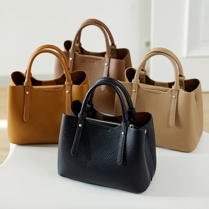 Bolsos de mano de PU para mujer, elegantes bolsos tote, diseño versátil, bolsos de uso diario, bolso de hombro compacto