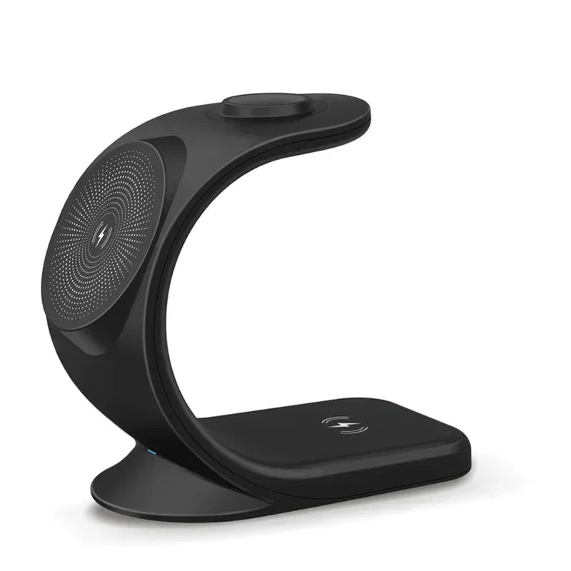 Cargador inalámbrico magnético 3 en 1, estación de carga rápida para MagSafe iPhone 16~12 Pro Max iWatch 10/9/8/7/6/5/4/3/2 SE AirPods Pro