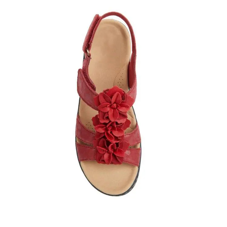 Sandalias de verano para mujer 2022, nuevas, con cuña y plataforma, ortopédicas, estilo retro romano, casuales, cómodas, con puntera abierta.