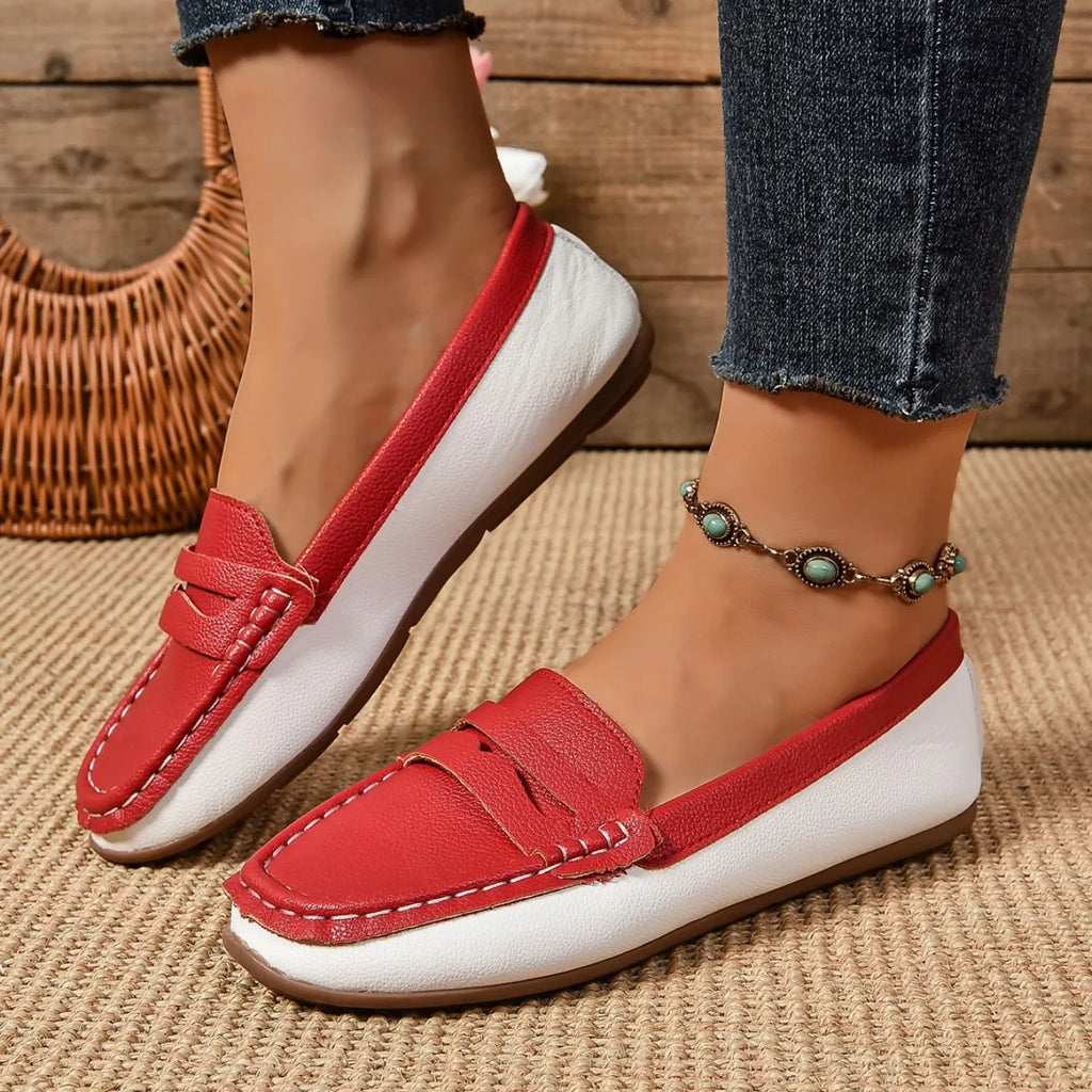 Zapatos planos para mujer, cómodos, ligeros, a la moda, mocasines, ideales para primavera y otoño, zapatillas casuales de suela fina, zapatos para exteriores para mujer.