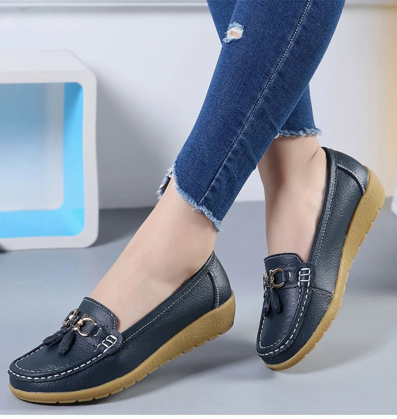 Zapatos de mujer sin cordones, mocasines para bailarinas, zapatillas casuales para mujer, zapatos planos para mujer, zapatos casuale