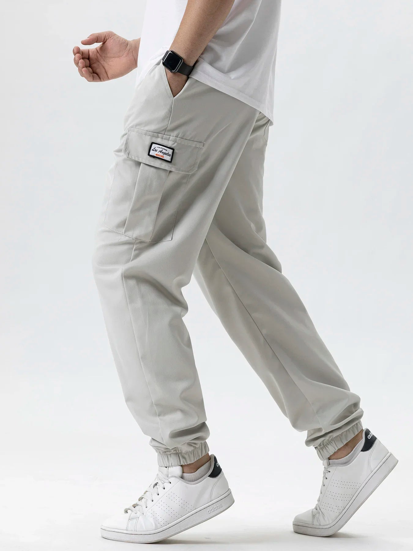 Pantalones deportivos cargo casuales para hombre, primavera/otoño, tallas S-2XL, con cordón ajustable en la cintura, estilo jogger, para senderismo, tácticos, con bolsillos.