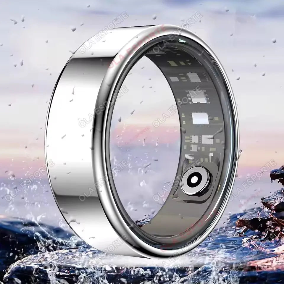 Anillo inteligente R10 con base de carga para hombres y mujeres. Monitorización de la salud, el sueño y la frecuencia cardíaca. Resistencia al agua IP68 y 5ATM. Modo multideporte