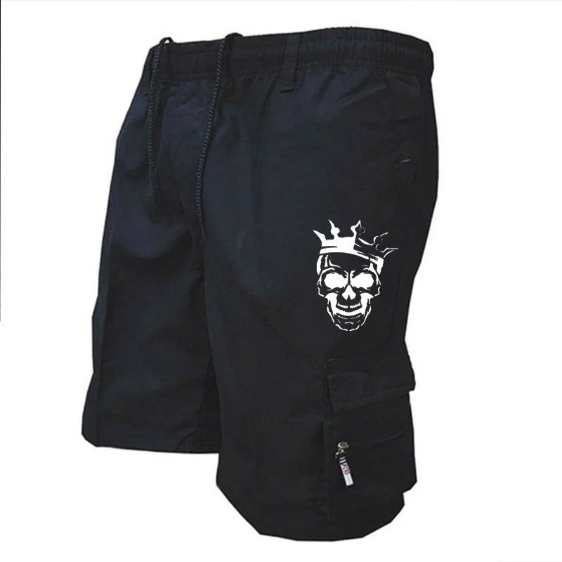 Nuevos pantalones cortos casuales de moda para hombre con múltiples bolsillos, pantalones holgados de fitness, pantalones cortos tácticos de camuflaje.