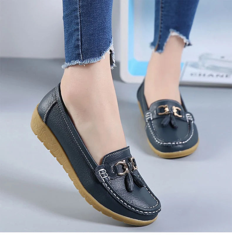 Zapatos de mujer sin cordones, mocasines para bailarinas, zapatillas casuales para mujer, zapatos planos para mujer, zapatos casuale