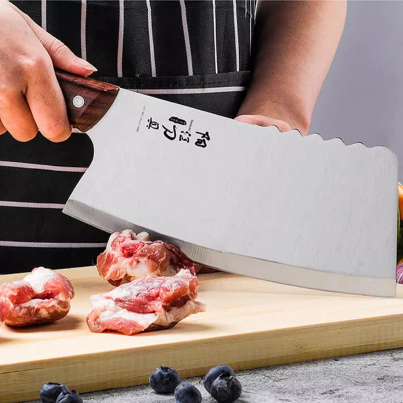 Cuchillo de cocina: Cuchillo multiusos de acero inoxidable ultra afilado para uso doméstico, cuchillo para rebanar, cuchillo para cortar carne, cuchillo de chef, cuchillo para deshuesar.