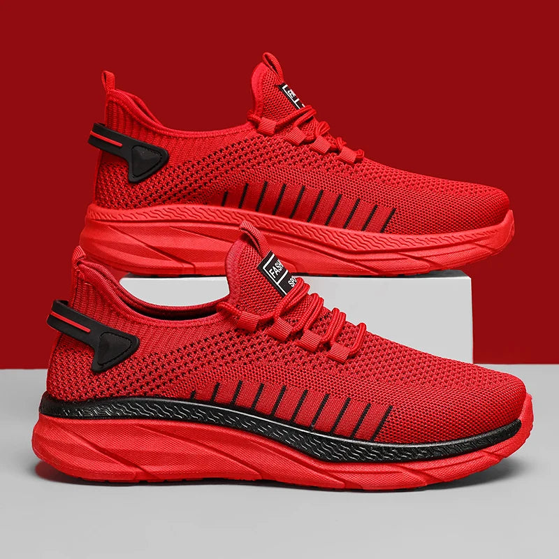 Zapatillas deportivas casuales para hombre, diseño cómodo de caña baja, ligeras, antideslizantes, con forro de malla transpirable.