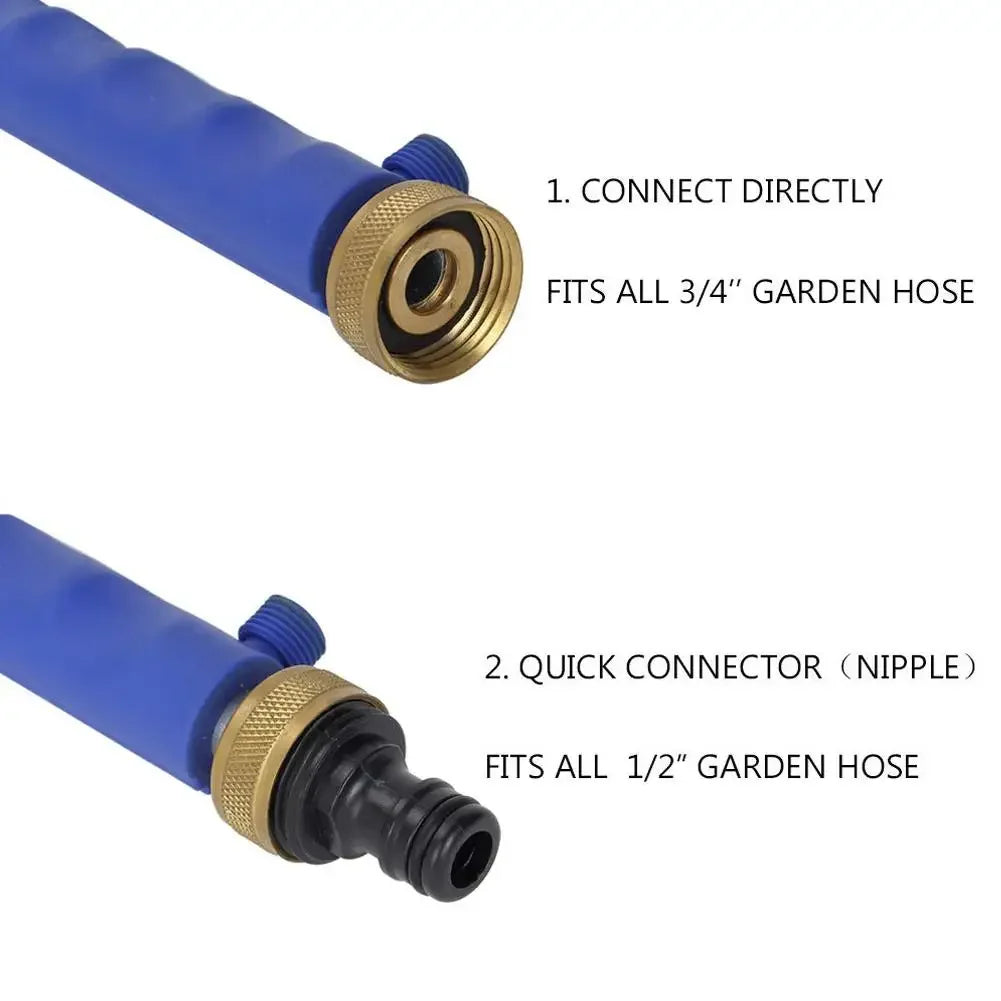 Pistola de agua a alta presión para coche de 46 cm, manguera de limpieza para jardín, herramienta de riego, pulverizador, boquilla aspersora R4Z8