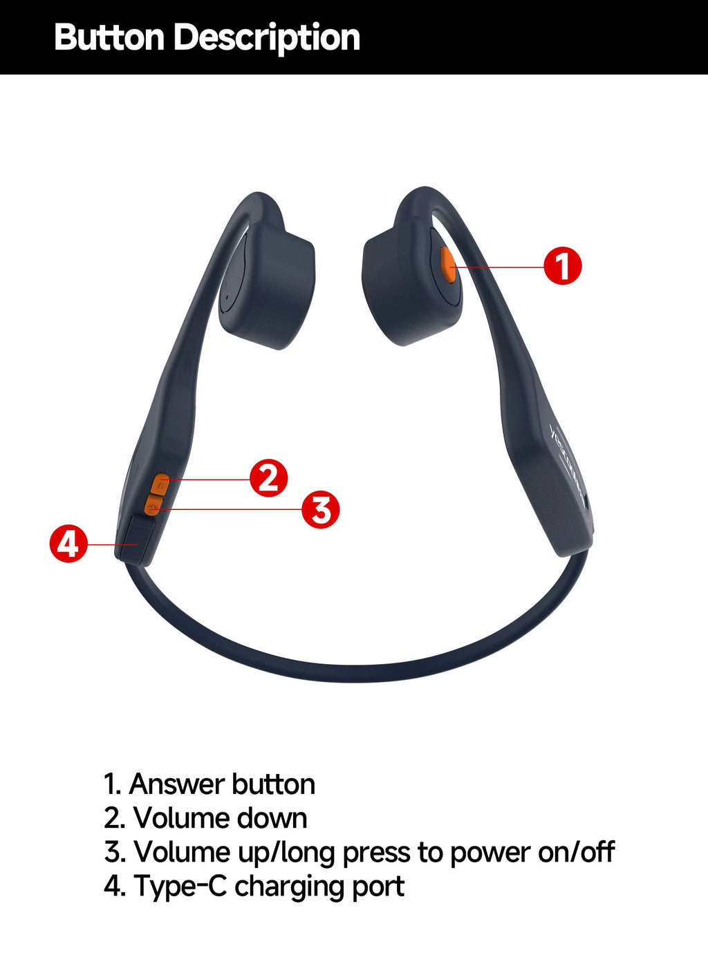 Audifonos de Conduccion Osea IPX8 ( ZUIDID )
