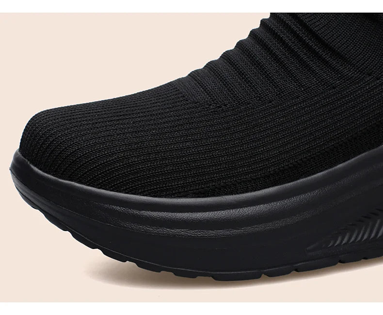 Zapatos para mujer Primavera Otoño Transpirables Moda Zapatillas Plataforma Zapatillas Casuales para Mujer Zapatos Mocasines Caminar Zapatos De Mujer