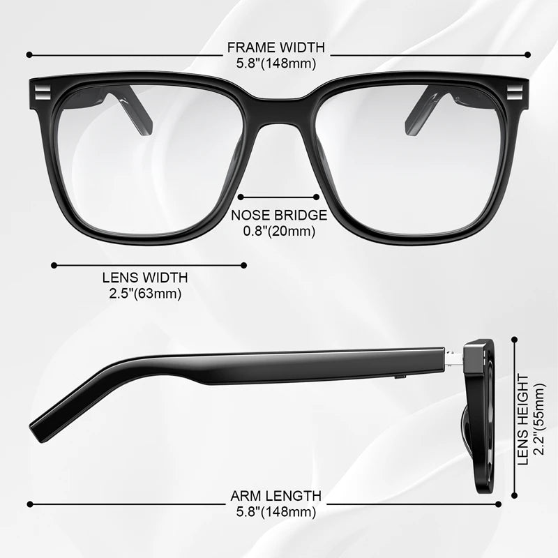 Gafas inteligentes Bluetooth con protección contra la luz azul, fotocromáticas, para escuchar música y realizar llamadas. Lentes que cambian de color. Funciones versátiles. Gafas elegantes.