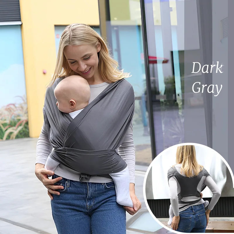 Mochila portabebés ergonómica para recién nacidos con correas tipo mochila, ideal para la crianza al aire libre, con soporte en forma de X y cómoda.