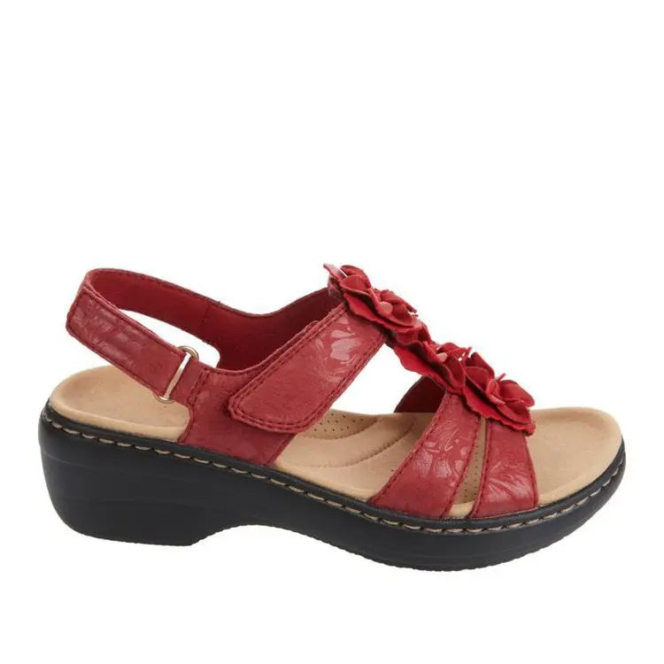 Sandalias de verano para mujer 2022, nuevas, con cuña y plataforma, ortopédicas, estilo retro romano, casuales, cómodas, con puntera abierta.