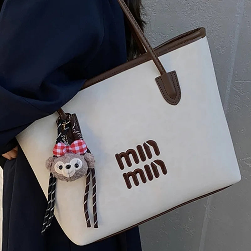 Bolso de mano nuevo para mujer 2025, bolso de hombro de gran capacidad, bolso tote, bolso para ir al trabajo, bolso de mano bajo el brazo, moderno